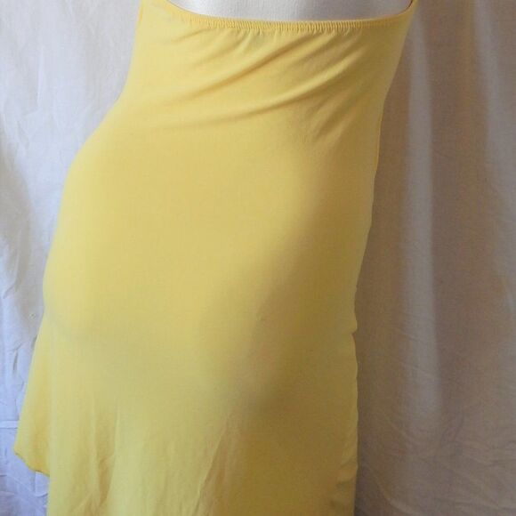 Charming Women's Yellow Halter Sundress Size Small Sleeveless Summer Dress - Picture 3 of 5